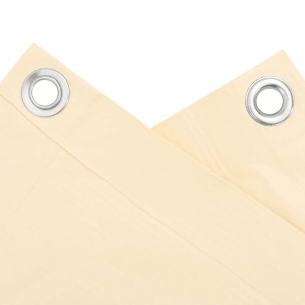 vidaXL Insynsskydd f&ouml;r balkong gr&auml;ddvit 500x120 cm PVC