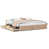 vidaXL S&auml;ngram utan madrass 200x200 cm massiv furu
