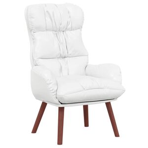 vidaXL f&aring;t&ouml;lj Vit 69 x 74 x 93 cm Konstl&auml;der