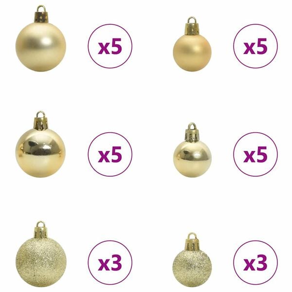 vidaXL Konstgjord julgran Gr&ouml;n 210 cm PVC och metall