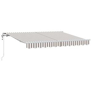 vidaXL Utdragbar markis Ljusgr&aring; och vit. 300 x 250 cm