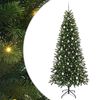 vidaXL Konstgjord julgran med 300 LED-lampor Gr&ouml;n 240 cm PE och PVC