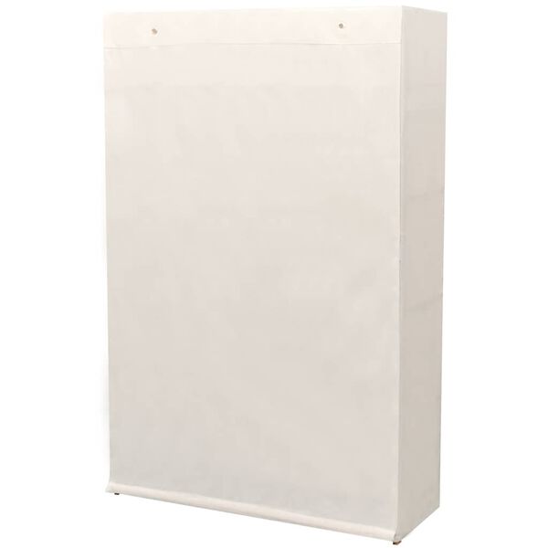 vidaXL Garderob i tyg och furu 110x40x170 cm