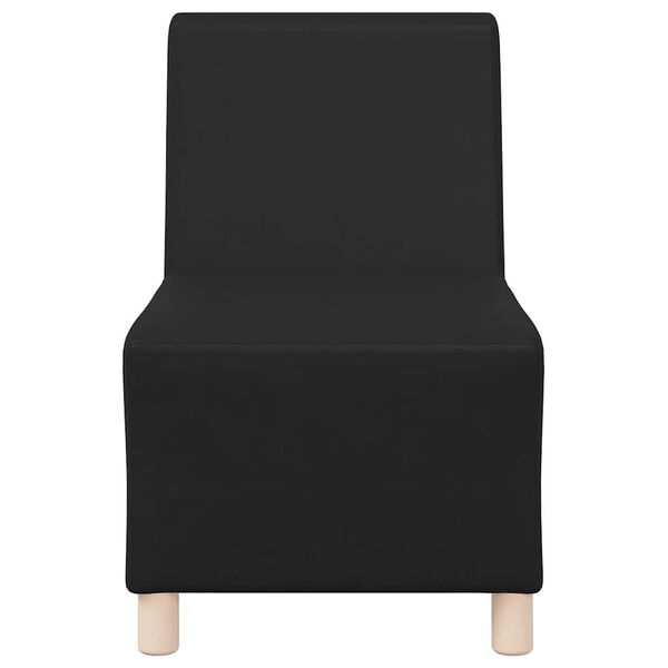 vidaXL | Modulsofa utan armstöd | Svart 55 x 74 x 82 cm Konstläder