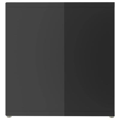 vidaXL TV-skåp 2 st grå högglans 142,5x35x36,5 cm konstruerat trä