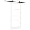 vidaXL Skjutd&ouml;rr ORKDAL 93 x 202 cm Massivt talltr&auml; och glas