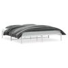 vidaXL S&auml;ngram metall vit 200x200 cm