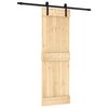 vidaXL Skjutd&ouml;rr 70 x 210 cm Massiv furutr&auml;d&ouml;rr (obehandlad)