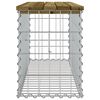 vidaXL Tr&auml;dg&aring;rdsb&auml;nk gabion-design 103x31,5x42 cm impregnerad furu
