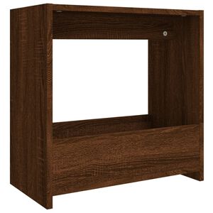 vidaXL Sidobord brun ek 50x26x50 cm konstruerat tr&auml;