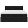 vidaXL Ottoman s&auml;ngram med madrass svart 140x200 cm sammet