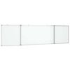 vidaXL Magnetisk whiteboard hopf&auml;llbar 200x50x1,7 cm aluminium