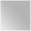 vidaXL LED Badrumsspegel med spegel Transparent 60 x 60 cm h&auml;rdat glas