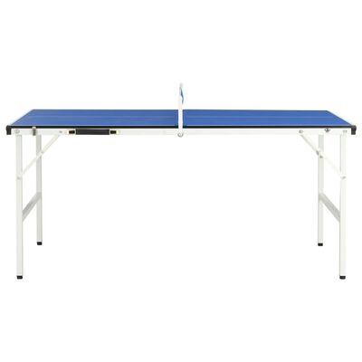 vidaXL Bordtennisbord med nät 5 feet 152x76x66 cm blå