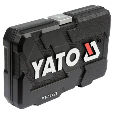 YATO Verktygsset 38 delar metall svart YT-14471