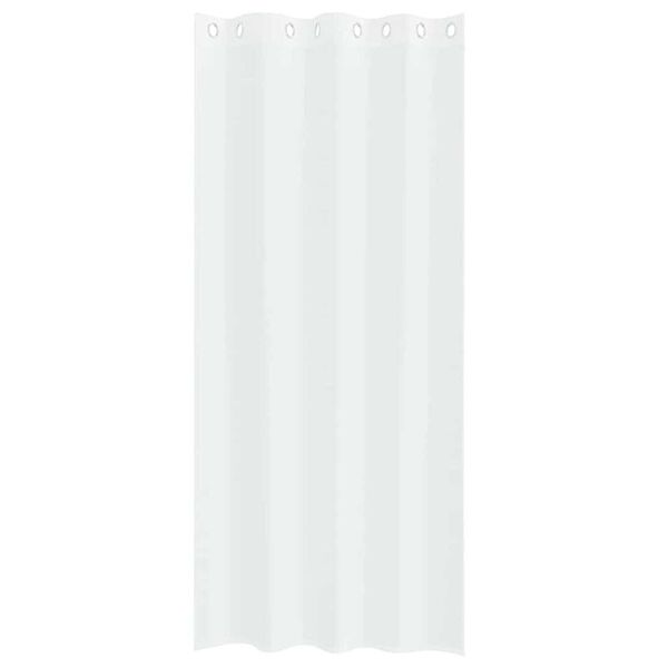 vidaXL Voile Gardin med gardiner 2 pcs Vit 260 x 140 cm Polyester
