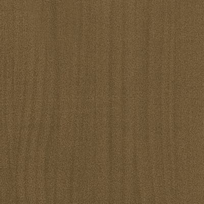 vidaXL Soffbord honungbrun 75x50x33,5 cm massiv furu