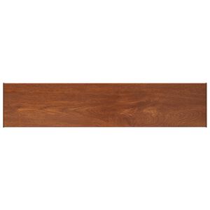 vidaXL F&ouml;nsterbr&auml;da Brun tr&auml; 140 x 35 x 4,5 cm PVC