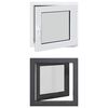 vidaXL K&auml;llarf&ouml;nster RISOR 50 x 50 cm PVC och glas Antracit