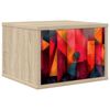 vidaXL V&auml;ggmonterad s&auml;nggavel HEESCH Sonoma-ek 36 x 33 x 25 cm
