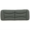 vidaXL Headboard Cushion "Hvar" Dark Grey 140 cm Fabric