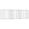 vidaXL Hundbur Silver 600 x 200 x 200 cm Galvaniserat St&aring;l