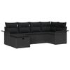 vidaXL Tr&auml;dg&aring;rdsoffset 6 st Poly rattan