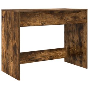 vidaXL Skrivbord med l&aring;da R&ouml;kt Ek 100 x 50 x 78 cm Konstruerat tr&auml;