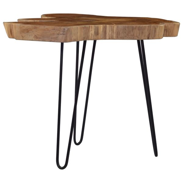 vidaXL Soffbord (60-70)x45 cm teak