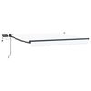 vidaXL Manuell utdragbar markis med LED-lampor 3,5 x 2,5 m