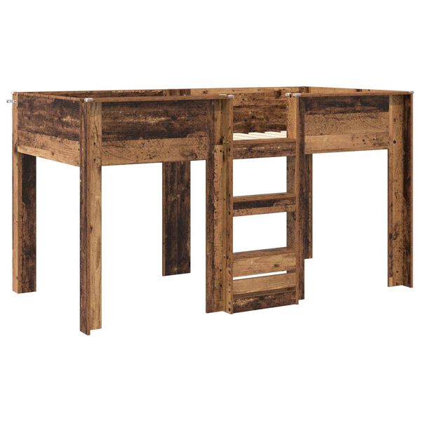 vidaXL K&ouml;ksb&auml;dd f&ouml;r barn Gammalt tr&auml; 100 x 200 cm Konstruerat tr&auml;