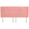 vidaXL S&auml;nggavel med kanter rosa 163x23x118/128 cm sammet