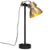 vidaXL Skrivbordslampa 25 W antik mässing 15x15x55 cm E27