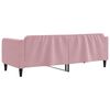 vidaXL Dagb&auml;dd rosa 80x200 cm sammet