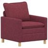 vidaXL Soffa Vinr&ouml;d 76 x 81 x 87,5 cm Tyg