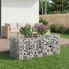 vidaXL Gabion upph&ouml;jd s&auml;ng Silver 50 x 100 x 60 cm Galvaniserat St&aring;l