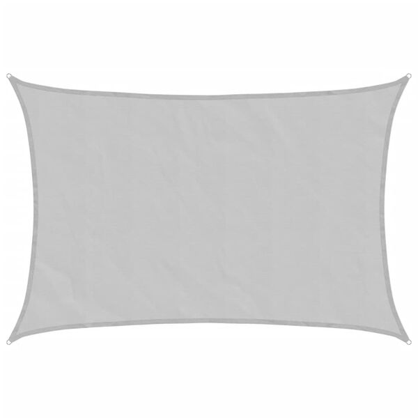 vidaXL Solsegel ljusgr&aring; 5x3,5 m 100% polyesteroxford