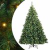 vidaXL Konstgjord julgran med 300 LED-lampor Gr&ouml;n 210 cm PE och PVC