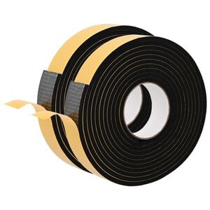 vidaXL Sj&auml;lvh&auml;ftande skumtape 2 st Svart 30mm x 5m CR skum