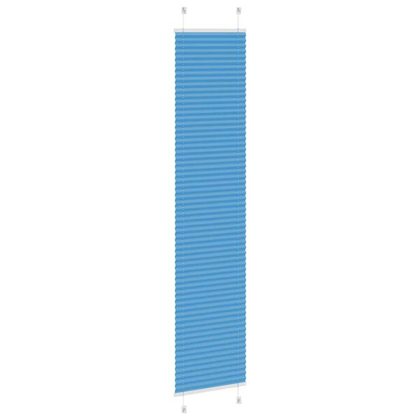 vidaXL Plisserad persienn bl&aring; 50x200cm tyg bredd 49,4cm polyester