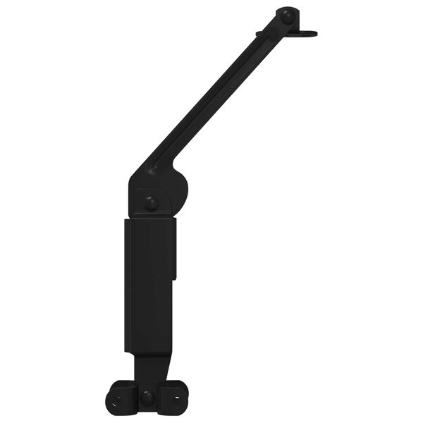 vidaXL Locket st&ouml;dg&aring;ngj&auml;rn 12 pcs Svart 192 x 32 x 50 mm St&aring;l