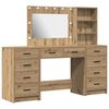 vidaXL Smyckebord 3 pcs Artisan Ek 78,5 x 41 x 135 cm Konstruerat tr&auml;