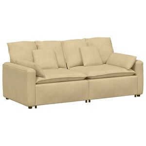 vidaXL Modulsoffa med dynor gr&aring;gr&ouml;n