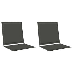 vidaXL Sitt- och Ryggkuddar Polyester Antracit 47 x 45 x 2 cm