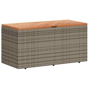 vidaXL Dynbox gr&aring; 110x50x54 cm konstrotting akaciatr&auml;