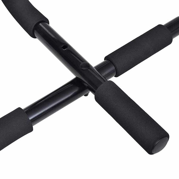 vidaXL Chinsstänger Svart 92 x 39 x 21.5 cm Stål