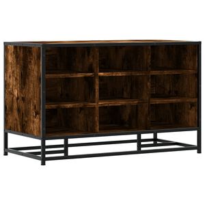 vidaXL Skob&auml;nk r&ouml;kf&auml;rgad ek 84x40x53,5 cm konstruerat tr&auml; och metall