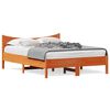 vidaXL S&auml;ngram utan madrass vaxbrun 120x200 cm massiv furu