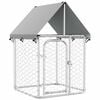 vidaXL Hundg&aring;rd med tak f&ouml;r utomhusbruk 100x100x150 cm