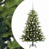 vidaXL Konstgjord julgran med kulor 120 cm 150 LED-lampor Varmvit